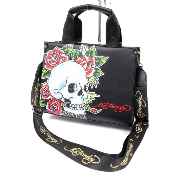 Ed Hardy | Bags | Ed Hardy Skull Gem Rhinestones Classic Tattoo